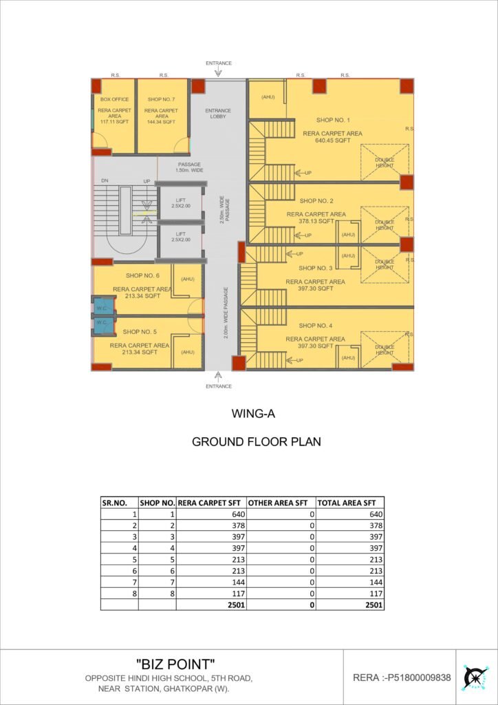 Bizpoint floorplan